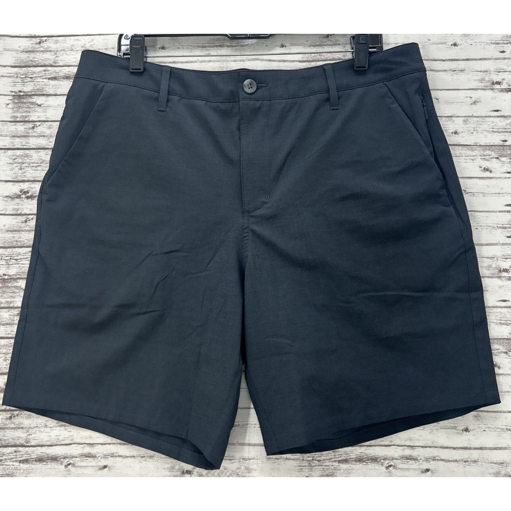 Vuori Aim Shorts 8" Inseam Mens 36 V3130 Chino Golf Performance Gray Stretch